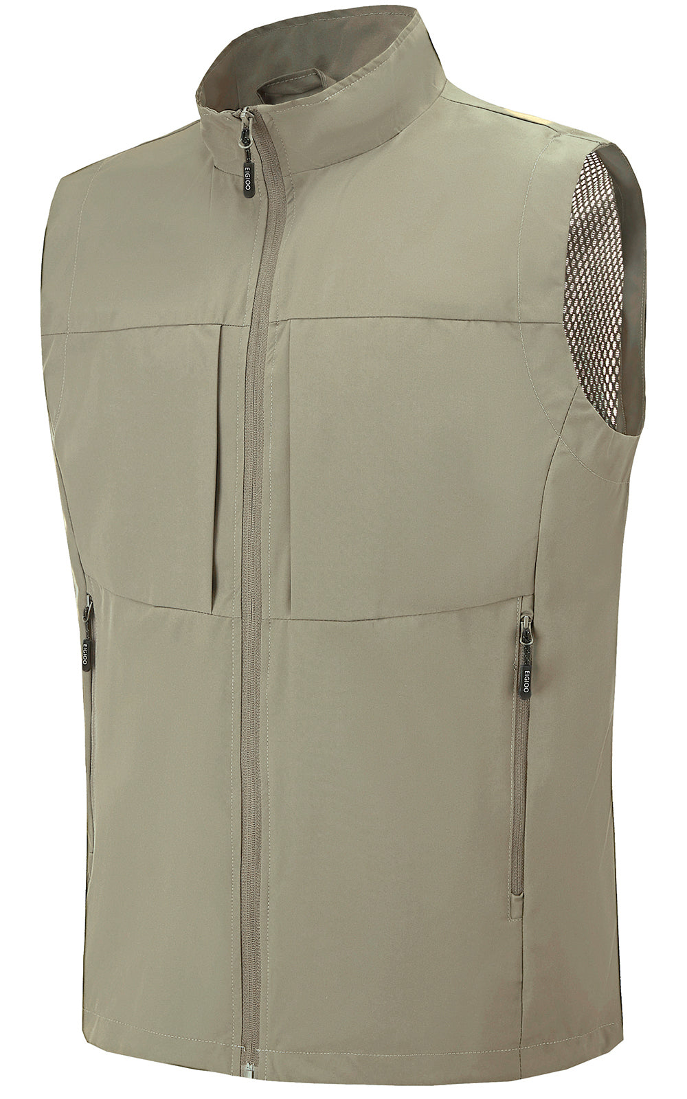 EIGIOO Men's Lightweight Outerwear Vest Softshell Sleeveless Jacket