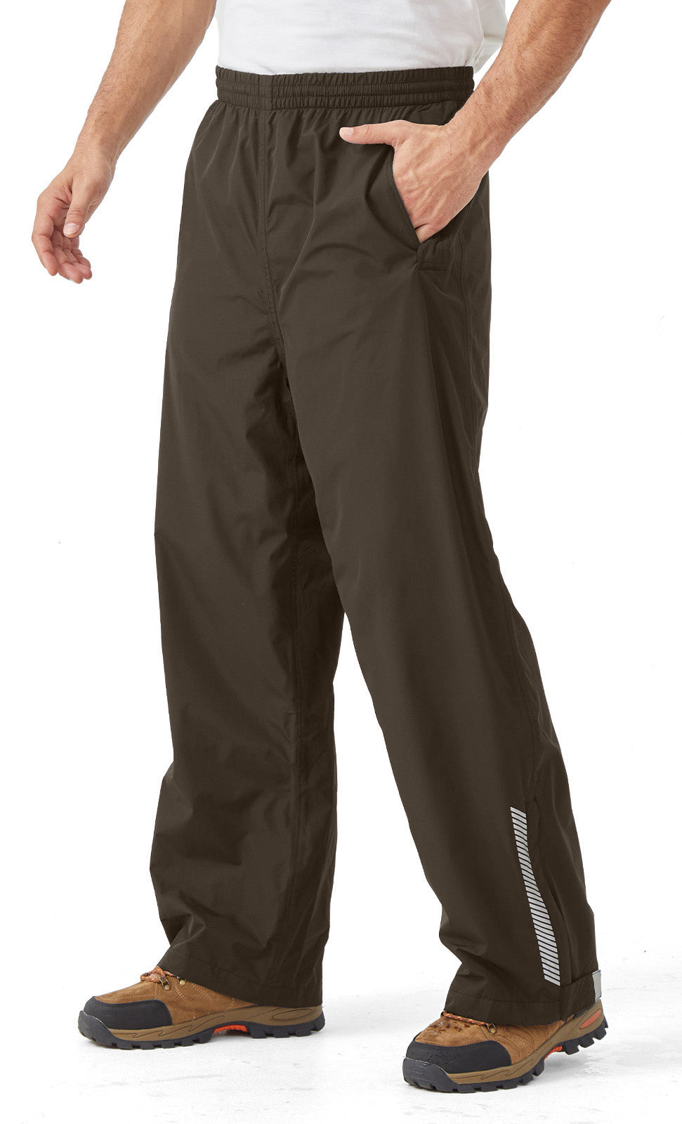 EIGIOO Men's Packable Rain Pants Waterproof Windproof Lightweight Overpants