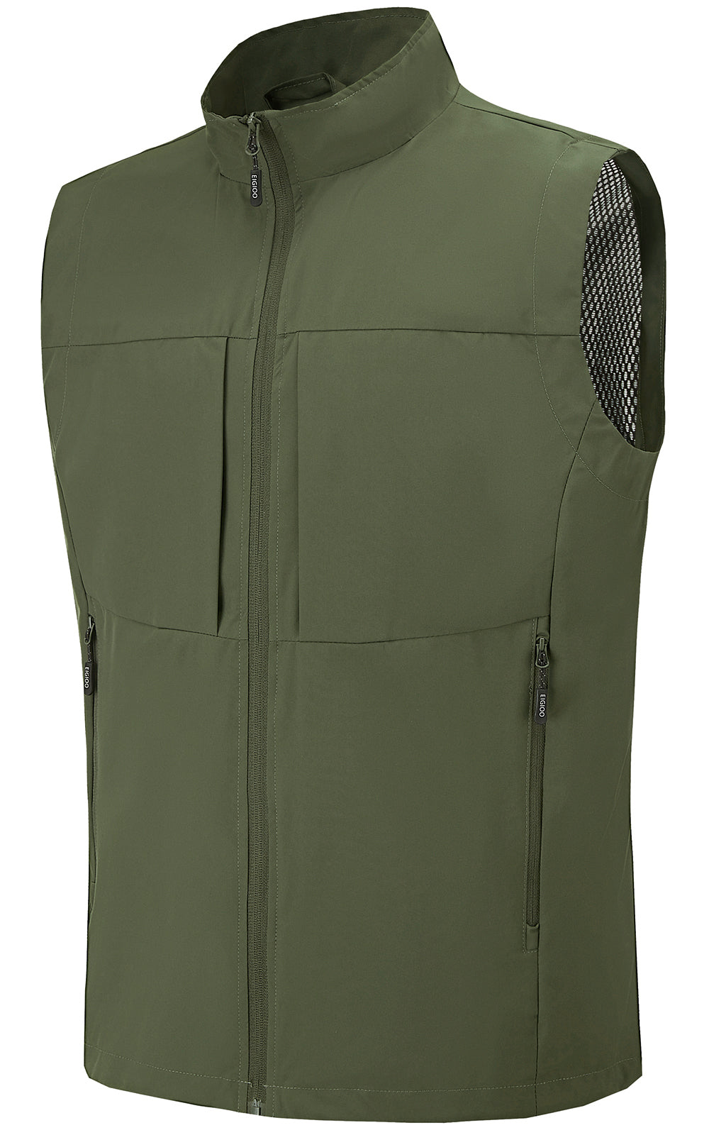 EIGIOO Men's Lightweight Outerwear Vest Softshell Sleeveless Jacket