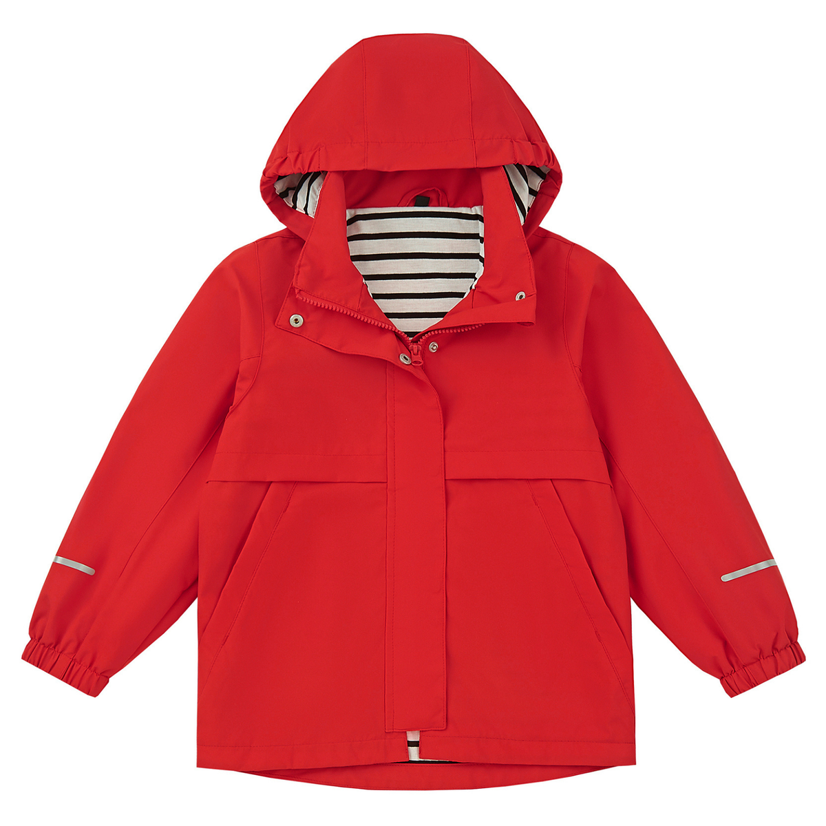 Boys Girls Soft lining Hooded Rain Jacket Lightweight windbreaker rain coat, Elastic cuff & detachable hood, Perfect for kids daily school trip or rainy day.